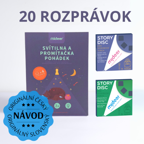 SADA Detský projektor 20 rozprávok  so slovenským návodom