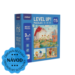 LEVEL UP! 05 - Zvierací hrdinovia puzzle 3v1