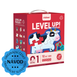LEVEL UP! 01 - Zvieratká puzzle 5v1