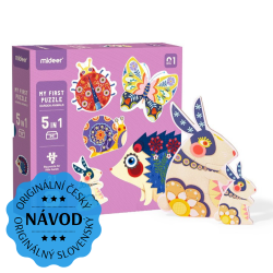 Moje prvé puzzle - Záhradné zvieratá - 26 dielikov