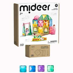 SADA Stavebnice Naše rodina 32 ks + Magnetické dílky chladné CELKEM 52ks