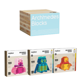 SADA BLOCKS stavebné kocky + farby 350 ks