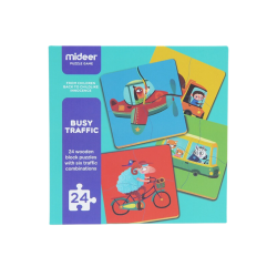 Vozidlá puzzle 24 dielikov