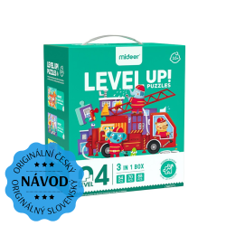 LEVEL UP! 04 - Dopravné prostriedky puzzle 3v1