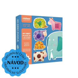 Moje prvé puzzle - Geometrické tvary a zvieratá - puzzle 32 dielikov