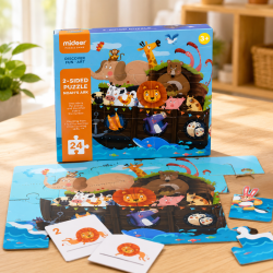 Obojstranné puzzle Noemova archa 2v1 24 dielikov